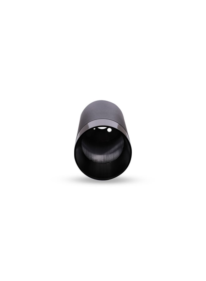 Jana Light Empty Conical Black Aluminum Cylinder with Smoked Black Ring, 14×6 cm – Jana Light JN466 - Image 3